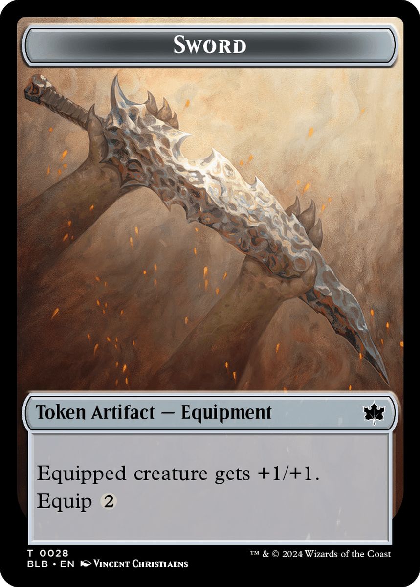 (英)剣トークン / Sword Token【BLB-TOKEN】 No.028