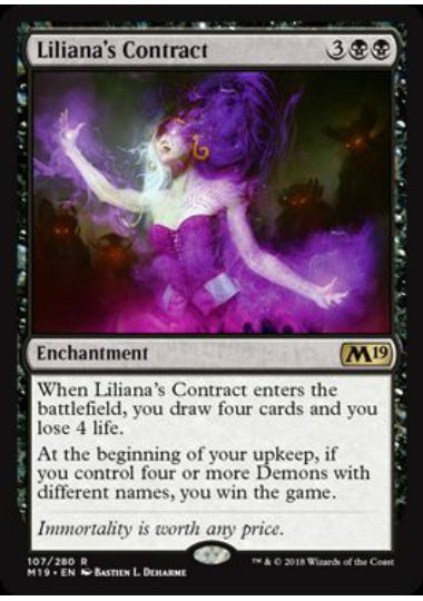 (英)【Foil】リリアナの契約 / Liliana's Contract【M19】 No.107