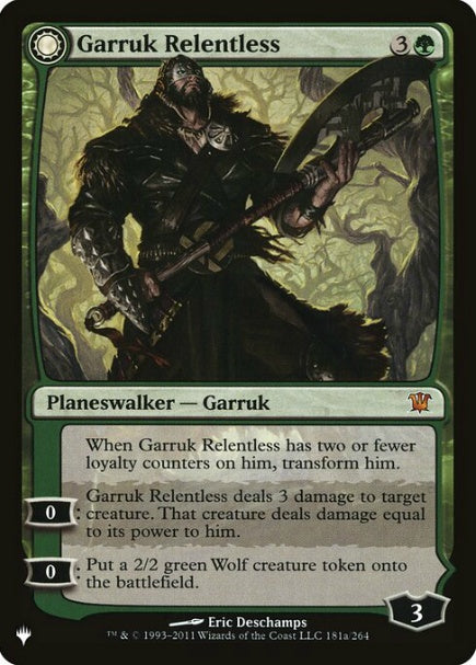 (英)情け知らずのガラク / Garruk Relentless - ヴェールの呪いのガラク / Garruk, the Veil-Cursed【SLD-C23-01】 From Cute to Brute No.028