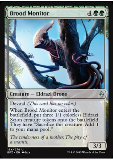 (英)血統の観察者 / Brood Monitor【BFZ】 No.164