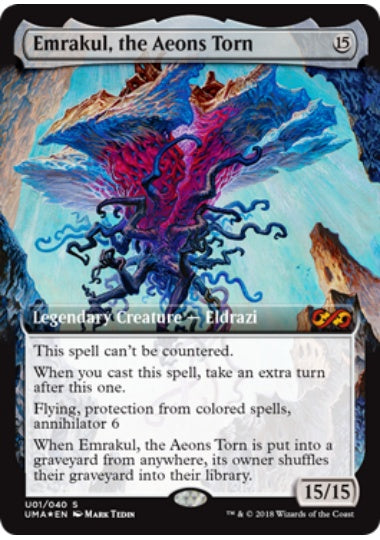 (英)【Foil】引き裂かれし永劫、エムラクール / Emrakul, the Aeons Torn【UMAUBT】 No.U01