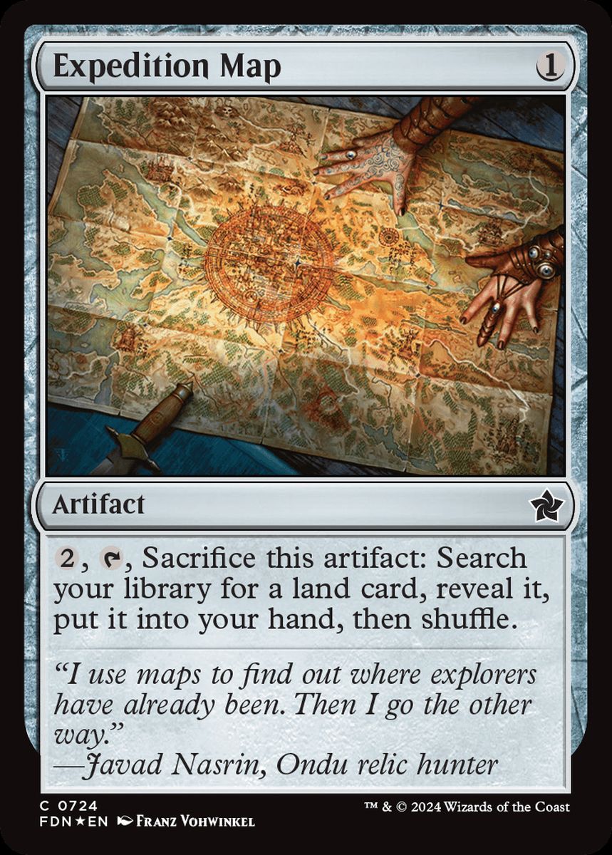 (英)【Foil】探検の地図 / Expedition Map【FDN】Starter Collection収録 No.724