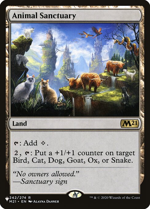 (英)鳥獣保護区 / Animal Sanctuary【SLD-C24】 Secret Lair Commander Deck: Raining Cats and Dogs No.047
