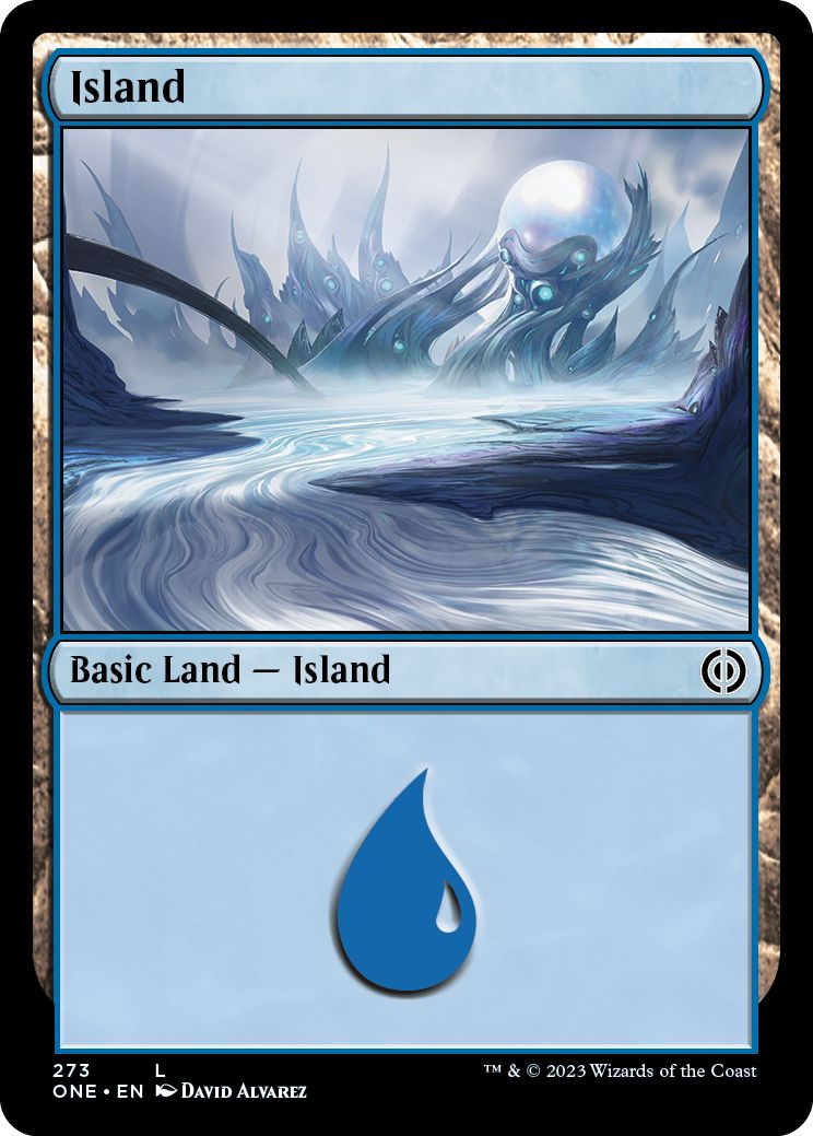 (英)【Foil】島 / Island【ONE】 No.273
