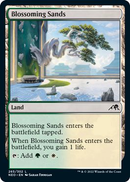 (英)【Foil】花咲く砂地 / Blossoming Sands【NEO】 No.265