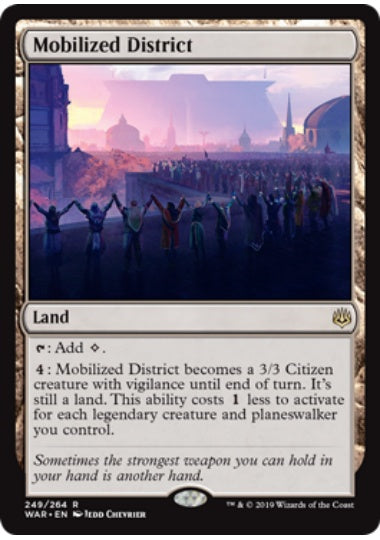 (英)【Foil】総動員地区 / Mobilized District【WAR】 No.249