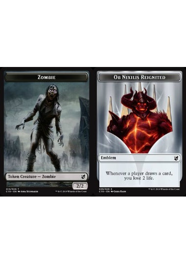 (英)ゾンビトークン / Zombie Token No.010 - 紋章 - ニクシリス / Emblem - Nixilis【C19-TOKEN】 No.029