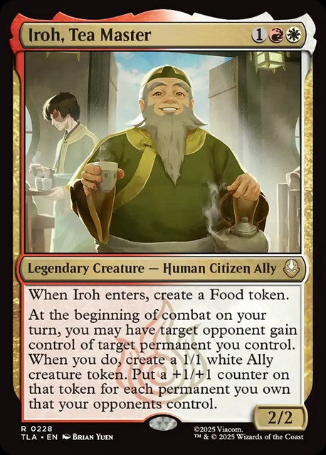 (英)【Foil】茶匠、アイロー / Iroh, Tea Master【TLA】 No.228