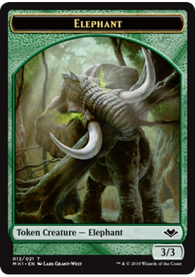 (英)【Foil】象トークン / Elephant Token【MH1-TOKEN】 No.012