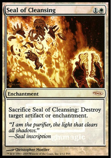 (英)【Foil】浄化の印章 / Seal of Cleansing【PRM】FNMプロモ No.021