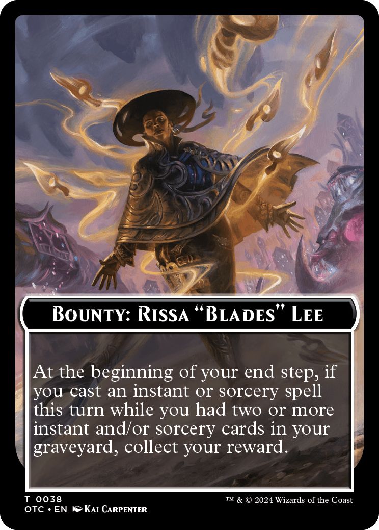 (英)賞金首：「複刃」、リッサ・リー / Bounty: Rissa "Blades" Lee【OTC-TOKEN】 No.038