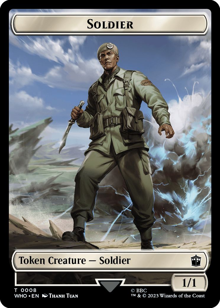 (英)兵士トークン / Soldier Token No.0008 - ミュータントトークン / Mutant Token【WHO-TOKEN】 No.0018