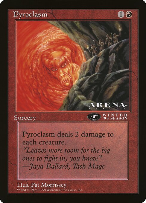 (英)紅蓮地獄 / Pyroclasm【PRM】 アリーナプロモ 4th Place 【Oversized Card】 BIG-PRM-076 ※トーナメントで使用することはできません。