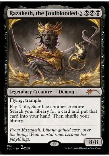 (英)穢れた血、ラザケシュ / Razaketh, the Foulblooded【SLD】 Read the Fine Print No.163