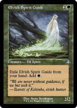 (英)エルフの指導霊 / Elvish Spirit Guide ★ショーケース枠★(旧枠加工カード) 【DMR】 No.338