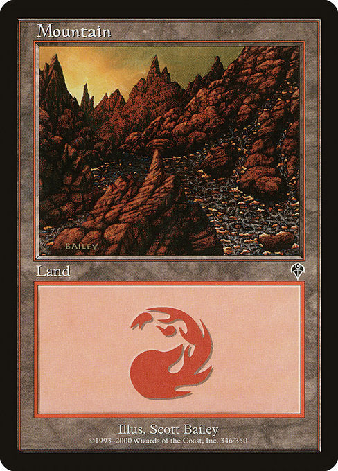 (英)【Foil】山 / Mountain【INV】 No.346