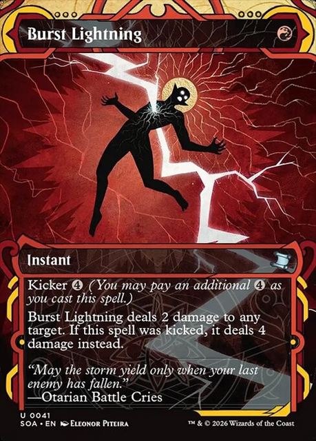 (英)【Foil】噴出の稲妻 / Burst Lightning【SOA】 No.041