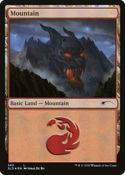 (英)【Foil】山 / Mountain【SLD】 No.565