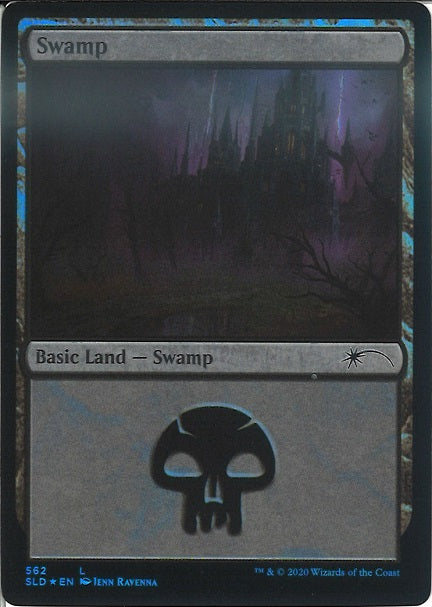 (英)【Foil】沼 / Swamp【SLD】 No.562
