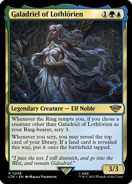 (英)【Foil】ロスロリアンのガラドリエル / Galadriel of Lothlorien【LTR】 No.206