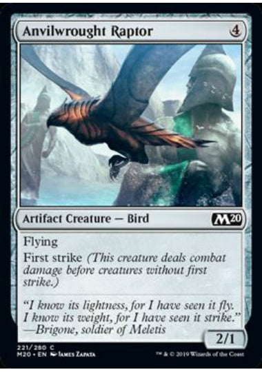(英)【Foil】金床鋳込みの猛禽 / Anvilwrought Raptor【M20】 No.221