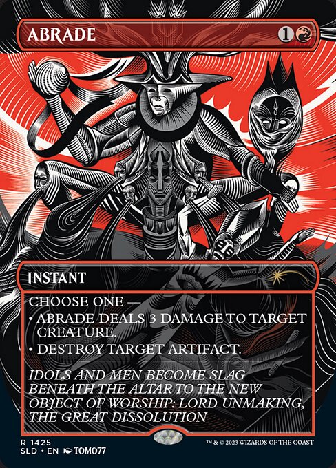 (英)【Foil】削剥 / Abrade【SLD】Absolute Annihilation No.1425