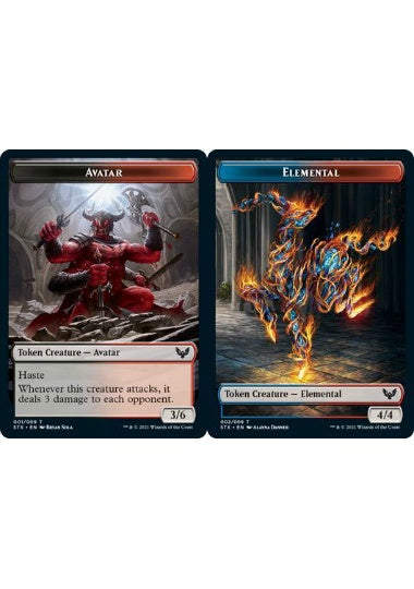 (英)【Foil】アバタートークン / Avatar TokenNo.001 - エレメンタルトークン / Elemental Token【STX-TOKEN】 No.002