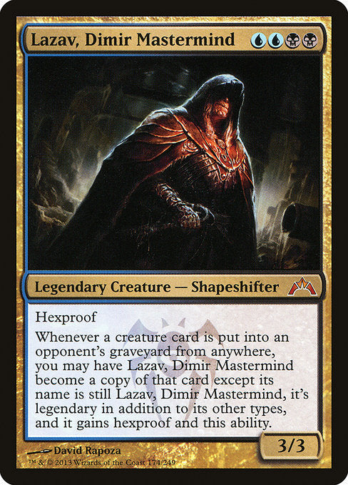 (英)【Foil】ディミーアの黒幕ラザーヴ / Lazav, Dimir Mastermind【GTC】 No.174