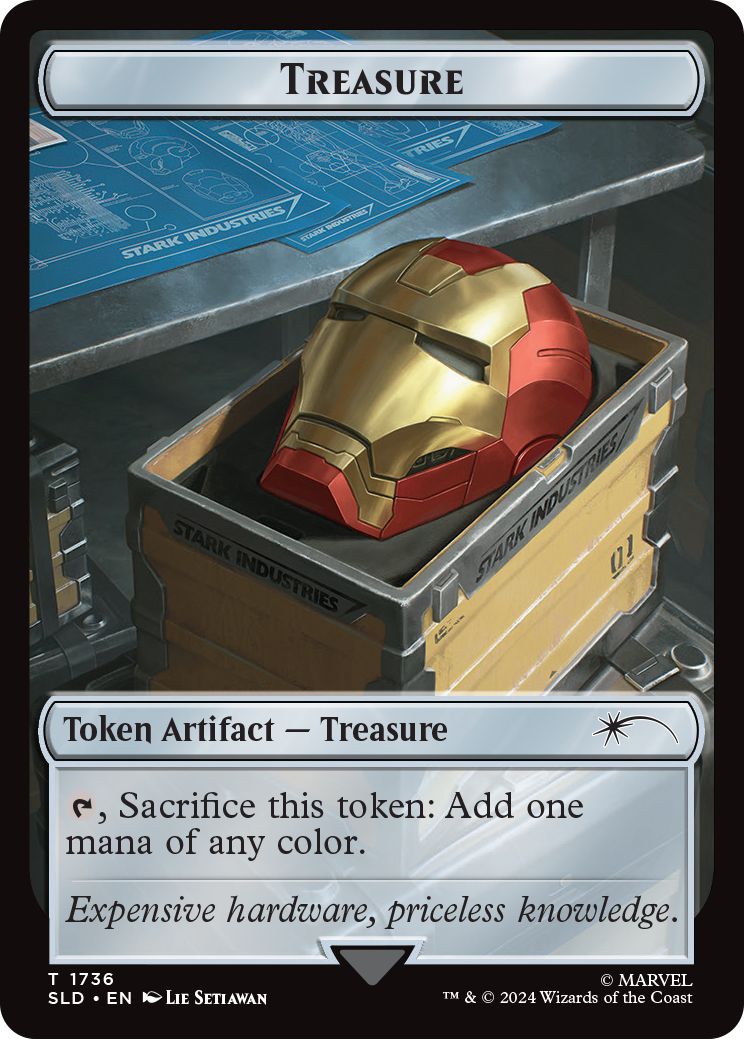 (英)【Foil】宝物トークン / Treasure Token【SLD】Secret Lair x Marvel's Iron Man No.1736