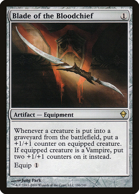(英)【Foil】血の長の刃 / Blade of the Bloodchief【ZEN】 No.196