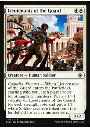 (英)【Foil】護衛隊の副官 / Lieutenants of the Guard【CN2】 No.016