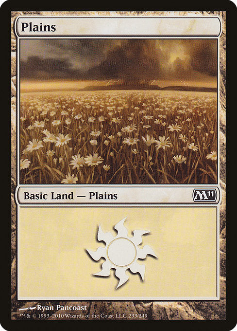 (英)【Foil】平地 / Plains【M11】 No.233