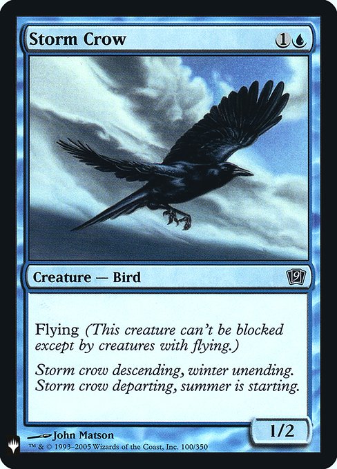 (英)【Foil】嵐雲のカラス / Storm Crow【MB1】 No.031