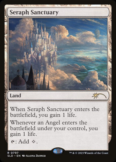 (英)【Foil】熾天使の聖域 / Seraph Sanctuary【SLD】 Artist Series: Alayna Danner No.797