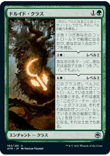 (日)【Foil】ドルイド・クラス / Druid Class【AFR】 No.180