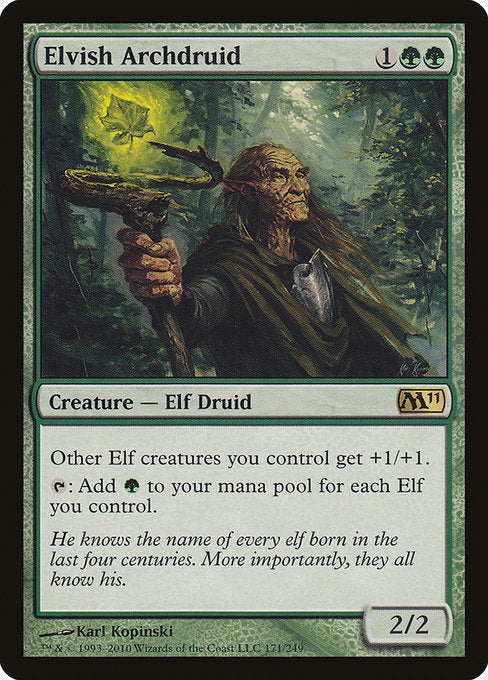 (英)【Foil】エルフの大ドルイド / Elvish Archdruid【M11】 No.1571