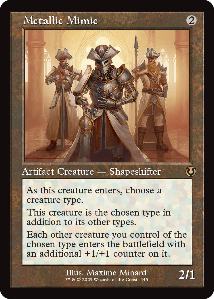 (英)【Foil】金属ミミック / Metallic Mimic ★ショーケース枠★(旧枠加工カード) 【INR】 No.445
