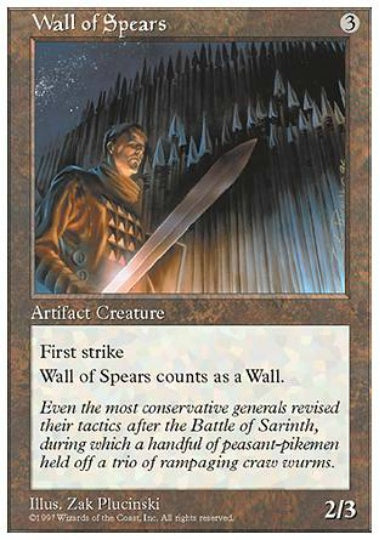 (英)槍の壁 / Wall of Spears【5ED】 No.407
