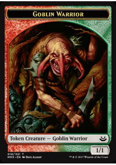 (英)ゴブリン・戦士トークン / Goblin Warrior Token【MM3-TOKEN】 No.018