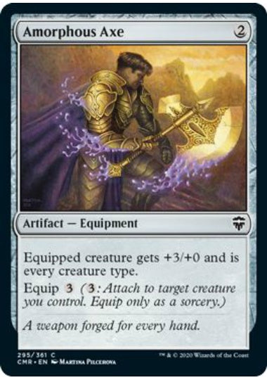 (英)【Foil】不定形の斧 / Amorphous Axe【CMR】 No.295