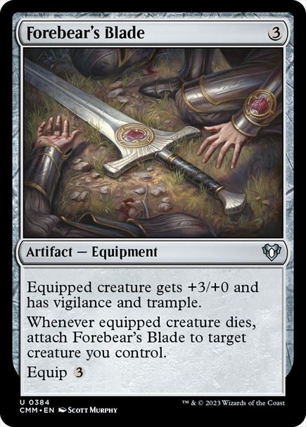 (英)【Foil】先祖の刃 / Forebear's Blade【CMM】 No.0384