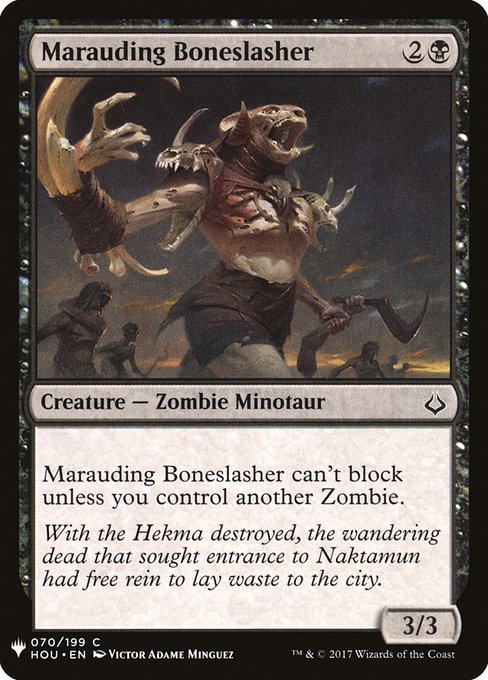 (英)無法の斬骨鬼 / Marauding Boneslasher【MB1】 No.0705