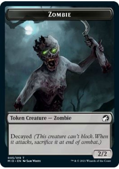 (英)ゾンビトークン / Zombie Token【MID-TOKEN】 No.005