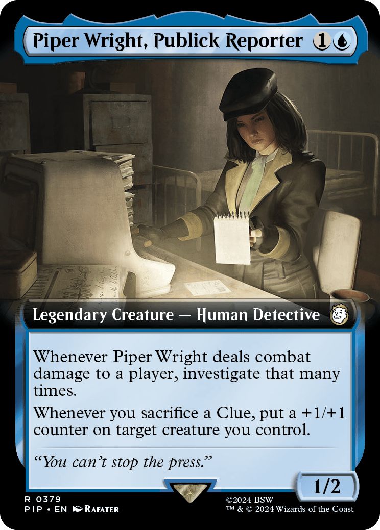 (英)【Foil】敏腕記者、パイパー・ライト / Piper Wright, Publick Reporter ★拡張枠★ 【PIP】 No.0379