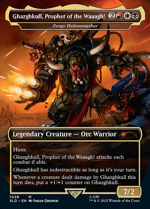 (英)Ghazghkull, Prophet of the Waaagh![兜砕きのズルゴ / Zurgo Helmsmasher]【SLD】 Secret Lair x Warhammer 40,000: Orks No.1028