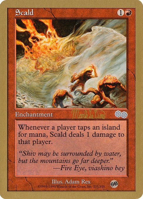 (英)湯焼 / Scald【WC99】 World Championship Decks 1999 Mark Le Pine サイドボード 金枠 No.034