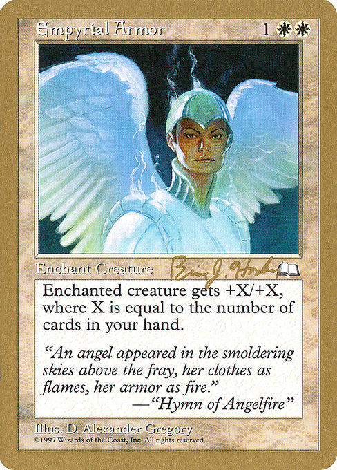 (英)浄火の鎧 / Empyrial Armor【WC98】 World Championship Decks 1998 Brian Hacker 金枠 No.009