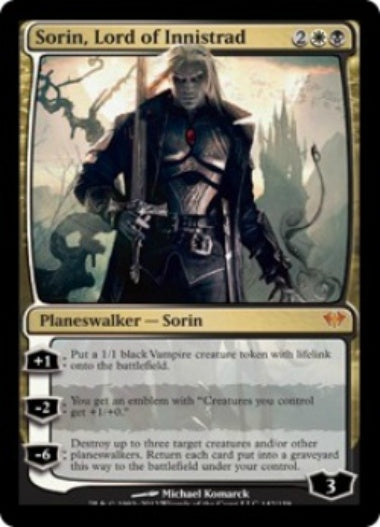 (英)【Foil】イニストラードの君主、ソリン / Sorin, Lord of Innistrad【DKA】 No.142