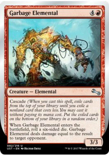 (英)【Foil】Garbage Elemental 【UST】 (Cascade)No.082D