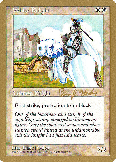 (英)白騎士 / White Knight【WC98】 World Championship Decks 1998 Brian Hacker 金枠 No.020
